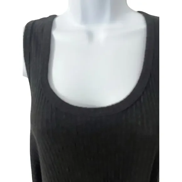 NWT White Birch Oversized Black Ribbed Tank Top – Size Large oversized - Picture 4 of 6
